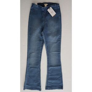 Roxy ERJDP03245 Womens Sz 26 Med Blue Slim Bootcut Wild Blossom Flared Jeans $65